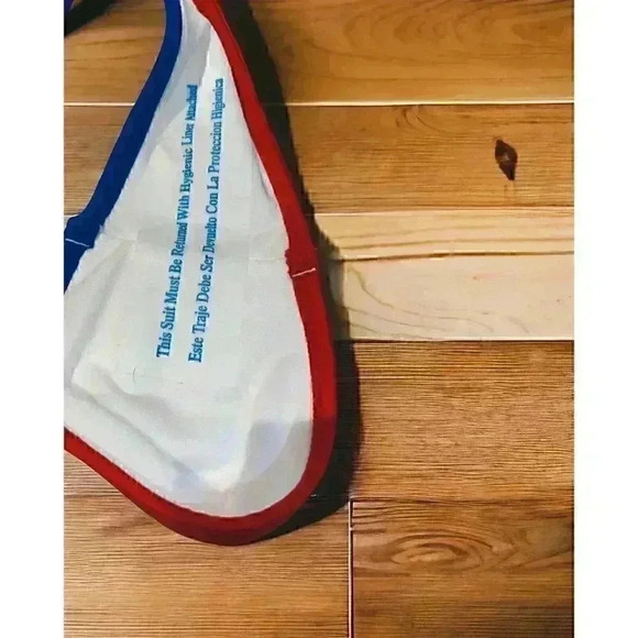 Wild Fable Bikini TOP M(8/10) And High Rise BOTTOM S(4/6) Red/White/Blue NWT - Picture 12 of 16